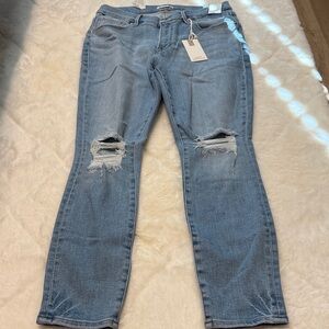 NWT Good American Good Legs Low Skinny Sculpting Jean - Size 14